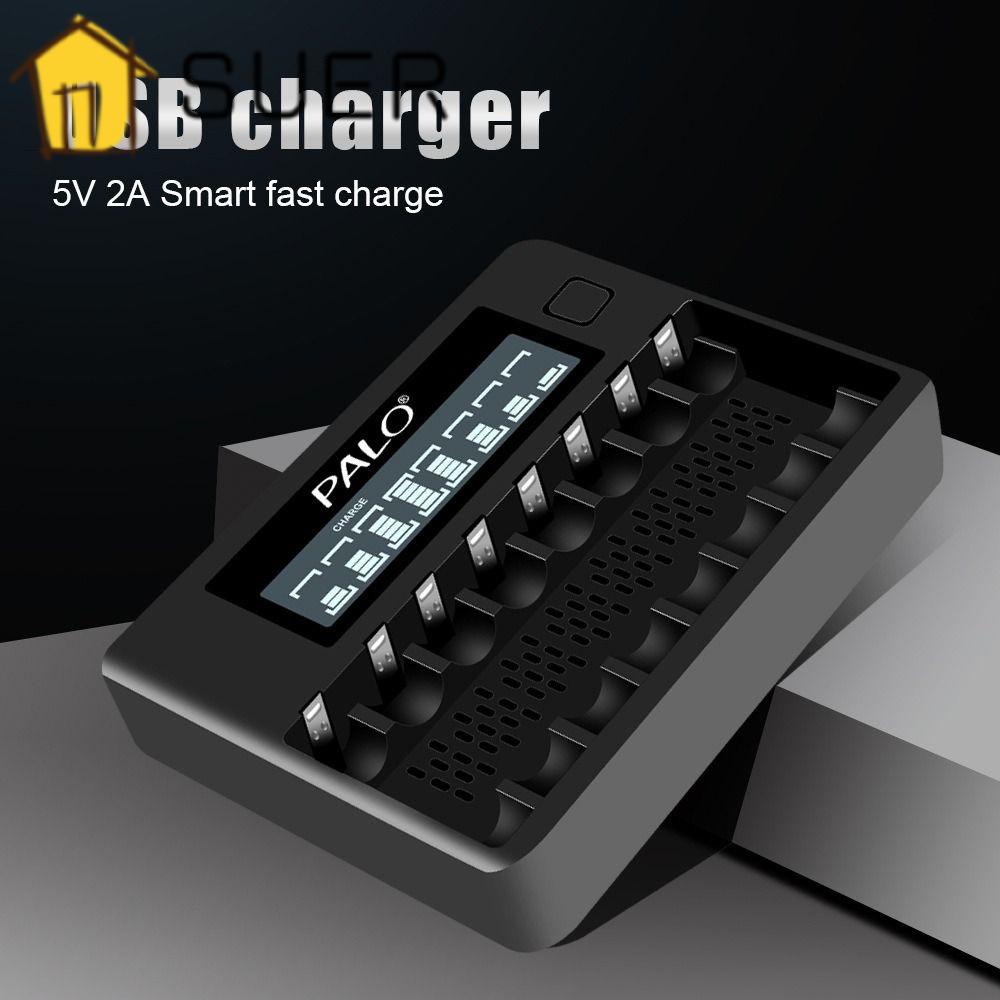 Bộ Sạc Pin Nhanh Thông Minh Màn Hình LCD Micro / Type-c