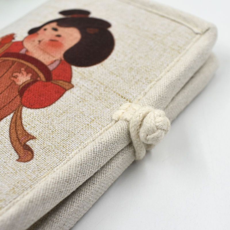 Dễ thương vải ngắn ví nhỏ cô gái gấp vải chủ thẻ sinh viên phong cách mới phiên bản hàn quốc độc đáo đơn giản