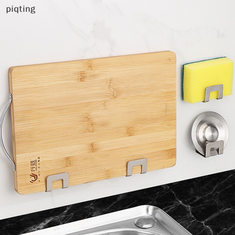 Set 1 / 2 Giá Treo Mút Rửa Chén Bằng Thép Không Gỉ Tự Dính Tiện Dụng Cho Nhà Bếp