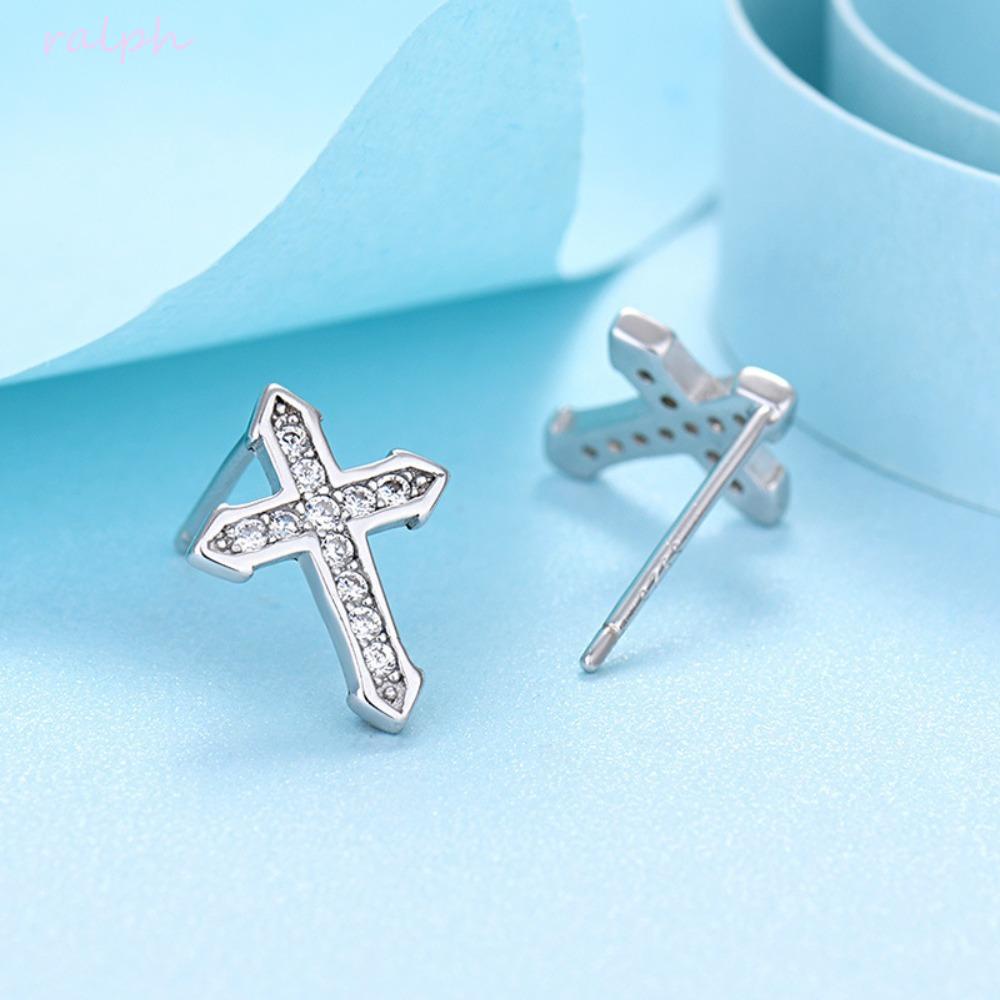 Bông Tai Hình Thánh Giá Đơn Giản Sáng Tạo Thời Trang