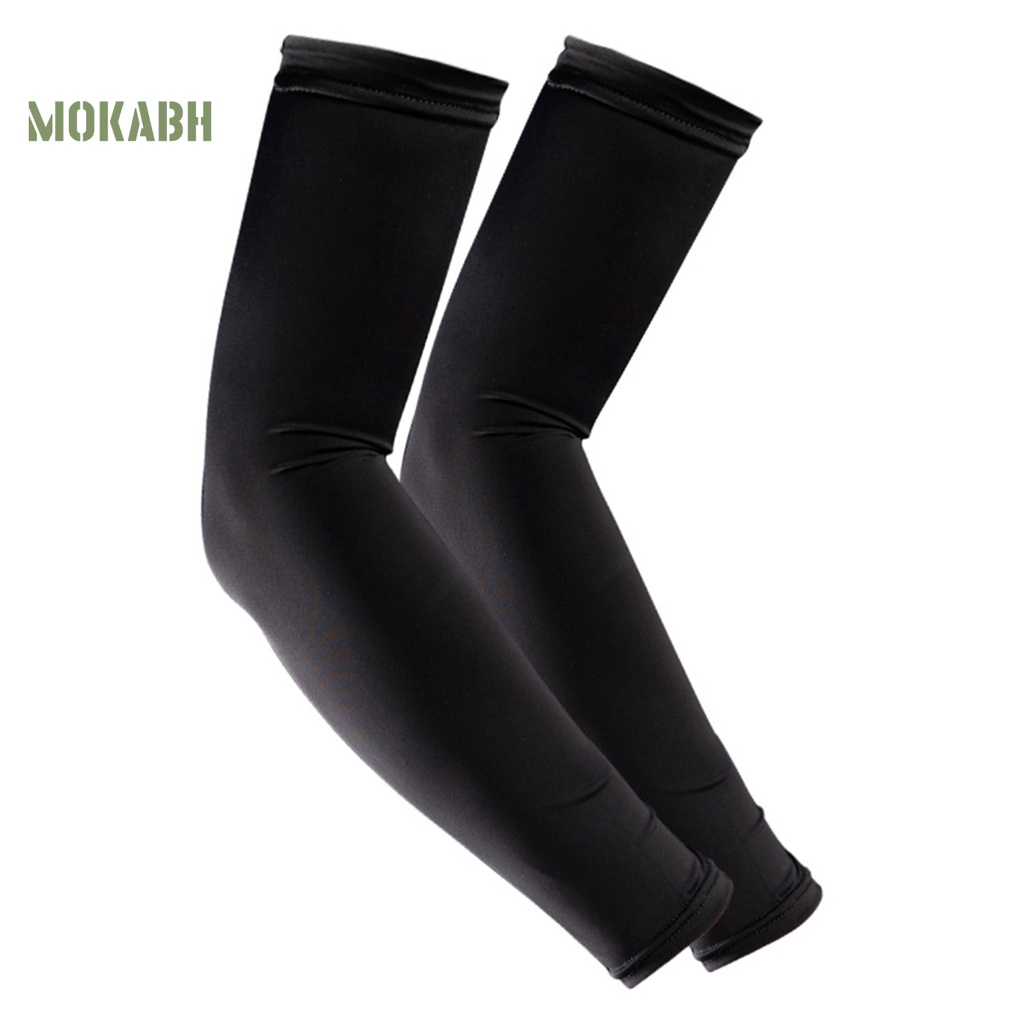 1 Cặp Găng Tay Chống Trượt Bằng Vải Lụa Lạnh Mỏng Độ Co Giãn Cao Màu Sắc Đơn Giản