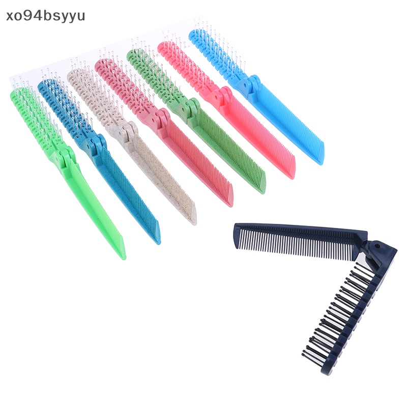 Lược Chải Tóc Xo94Bsyu Thiết Kế Hai Đầu Bằng Nhựa Có Thể Gập Lại Tiện Dụng Khi Đi Du Lịch