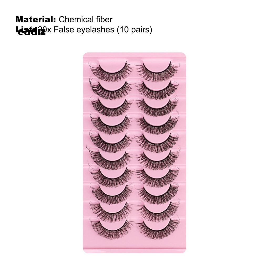 Hộp 20 Lông Mi Giả Dày Cong Trang Điểm Làm Đẹp Cho Nữ