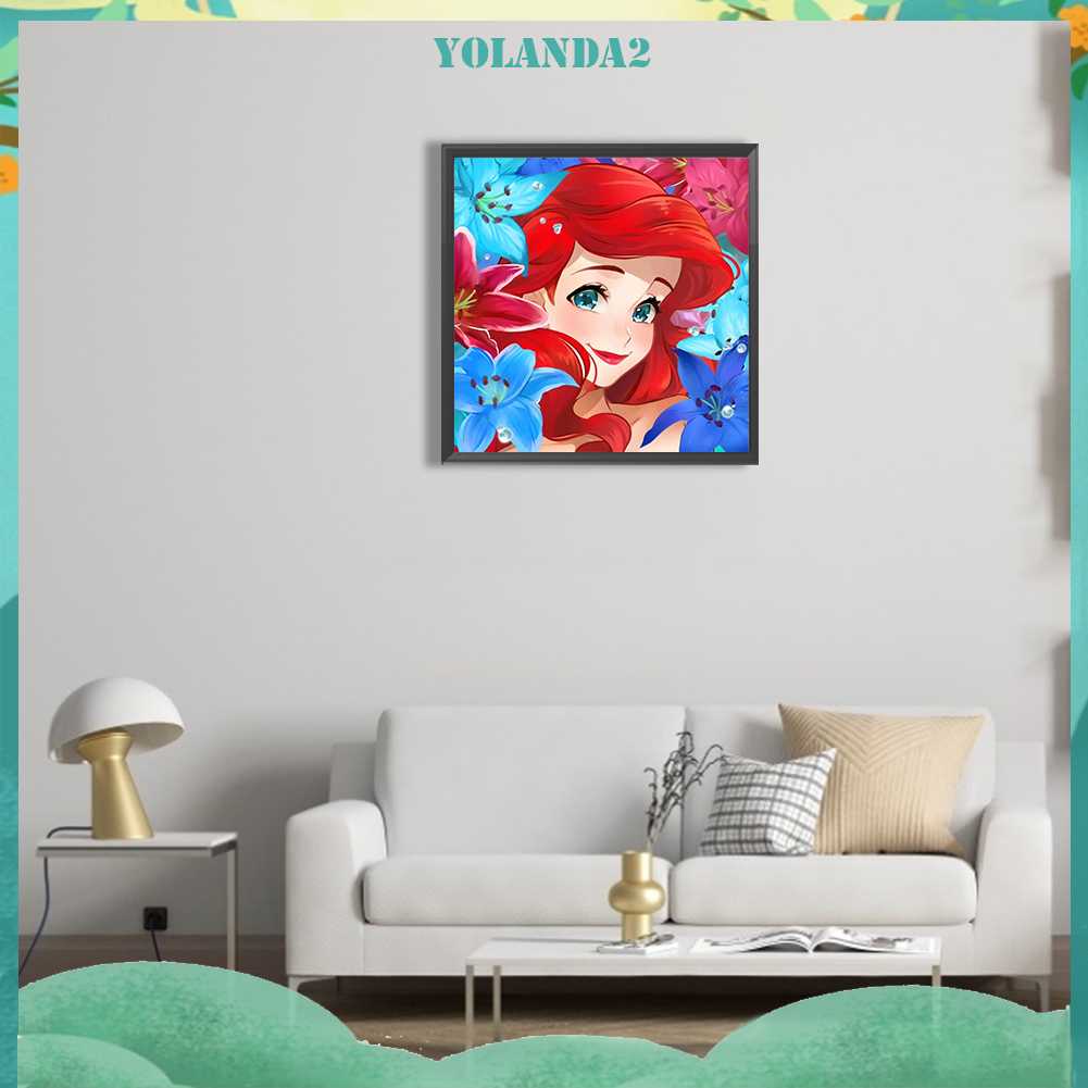 Tranh Đính Đá Kim Cương Toàn Bộ 5D DIY Hình Vẽ Công Chúa