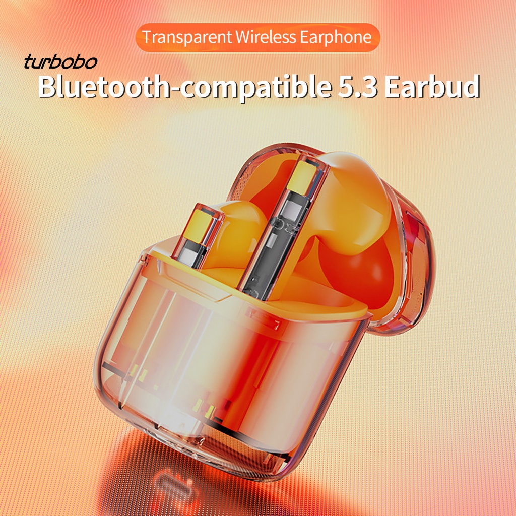 Tai Nghe Thể Thao Nhét Trong Suốt Không Dây Giảm Tiếng Ồn Mega Bass 5.3 Kết Nối Bluetooth Có Thể Sạc Lại