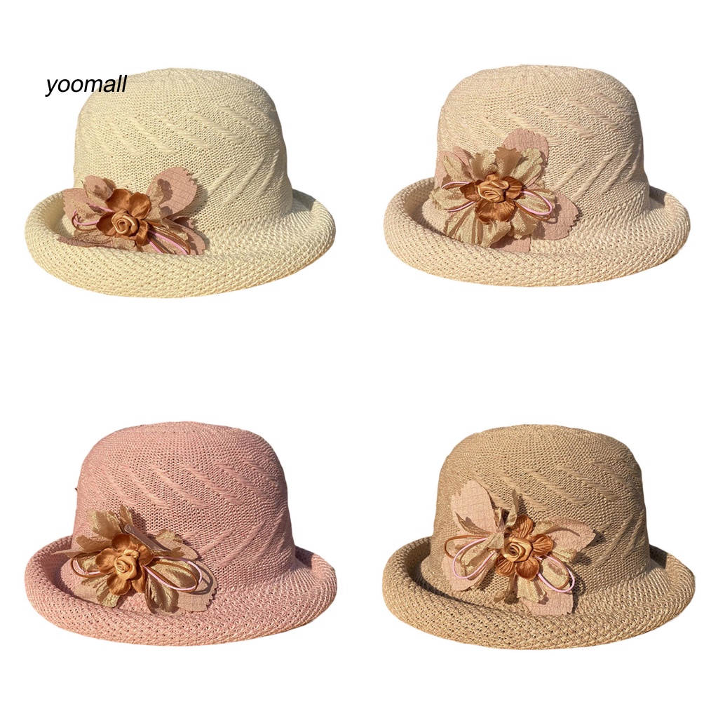 Mũ Tai Bèo Vành Ngắn Màu Trơn Thoáng Khí Chống Tia UV Thời Trang Mùa Hè Cho Nữ