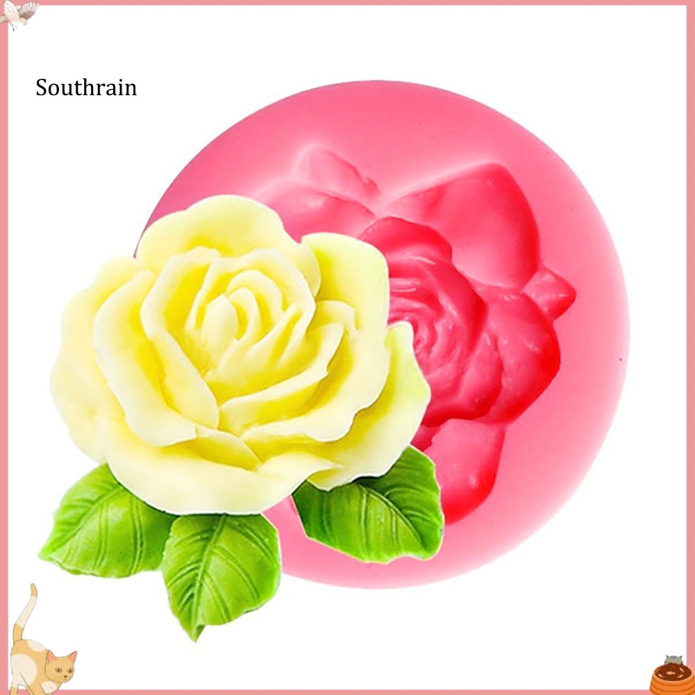 Khuôn Cắt Bánh Bằng Silicone Hình Hoa Hồng Tiện Dụng