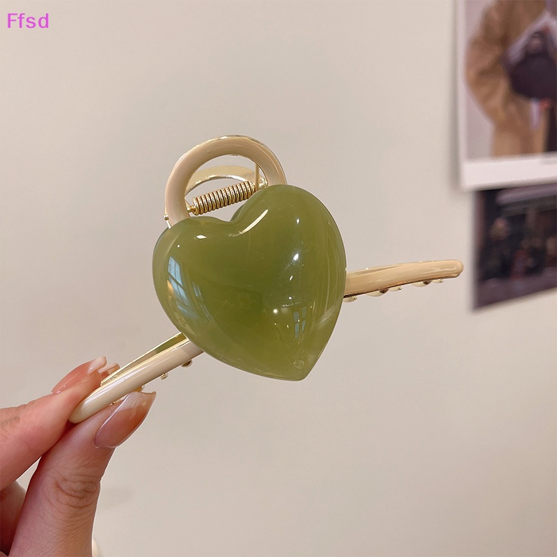 Kẹp Tóc Càng Cua Hình Trái Tim Ngọt Ngào Kích Thước Lớn Cho Nữ {Ffsd} Bán Chạy