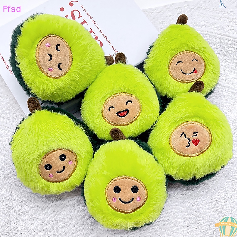 {Ffsd} 2023 Mới Móc Chìa Khóa Xe Hơi / Ba Lô / Túi Xách Hình Quả Bơ Nhồi Bông Dễ Thương Dành