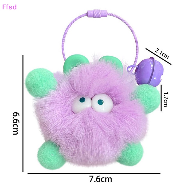 {Ffsd} Móc Chìa Khóa Xe Hơi Bằng Lông Thỏ Rex Tự Nhiên Có Dây Đeo Quà Tặng Cho Bạn Gái / Túi Xách Nhỏ Briquettes Dễ Thương *