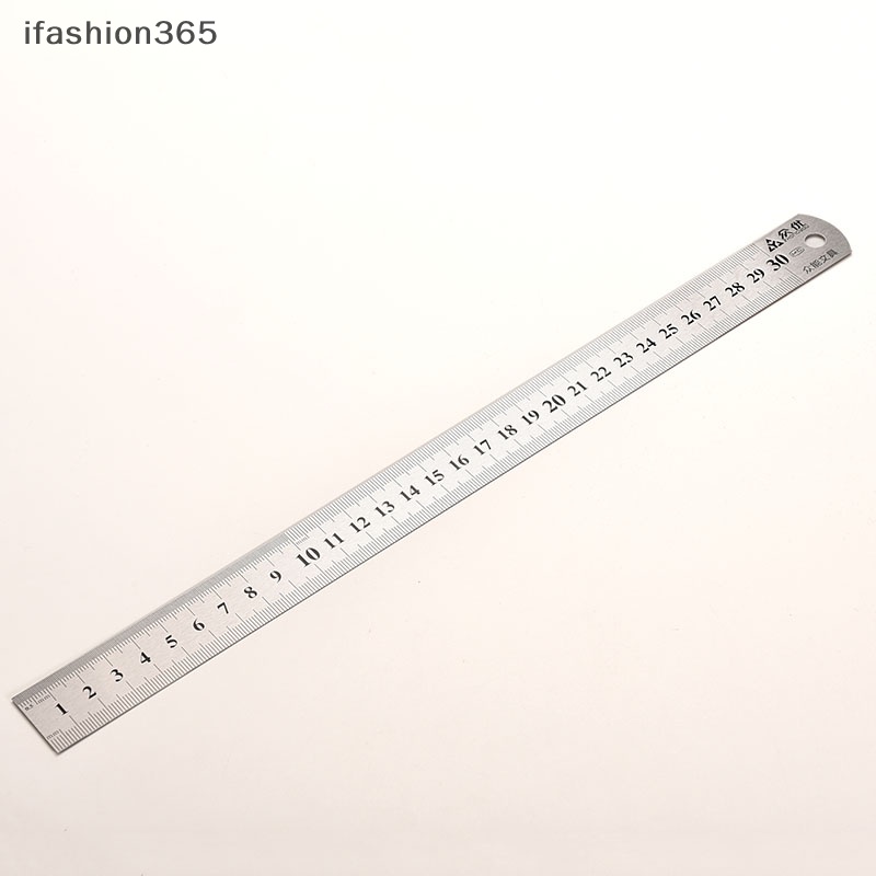 Thước Đo Hai Mặt Bằng Thép Không Gỉ ifashion365] 30cm 3CC