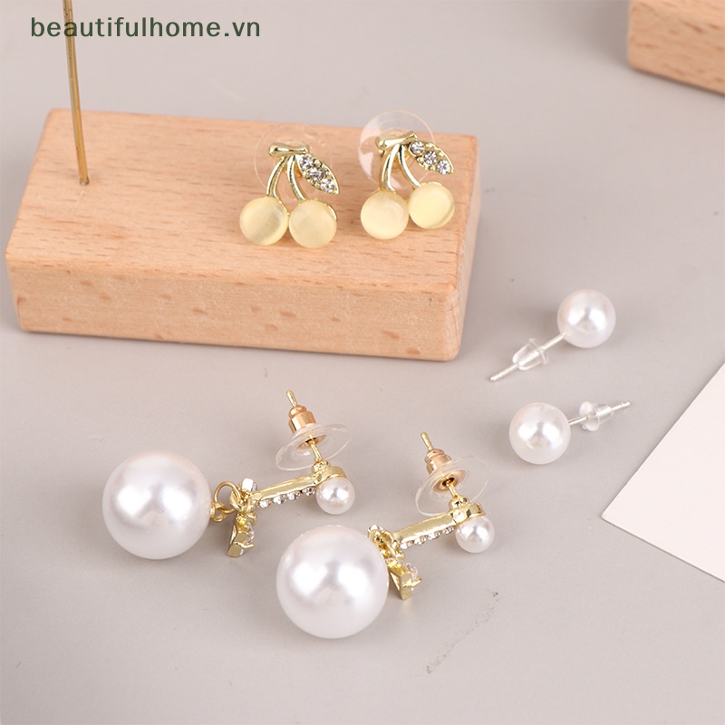 Bông Tai S925 Hình Nơ Đen Đính Pha Lê Ngọt Ngào