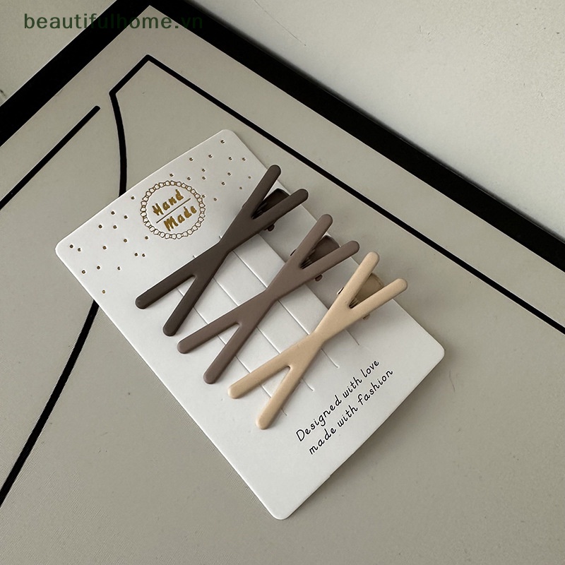 Set 3 / 4 Kẹp Tóc Bằng Hợp Kim Thiết Kế Hình Học Phong Cách Vintage Cho Nữ