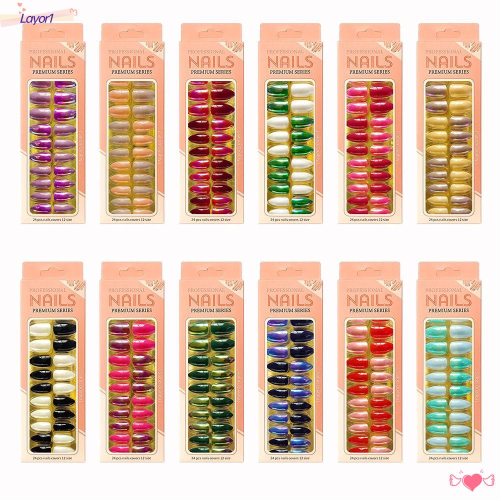 Hộp 1 / 24 Móng Tay Giả Có Thể Tháo Rời