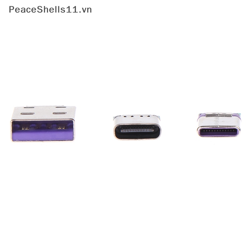 Bộ 5 Đầu Nối Chuyển Đổi Dây Điện Và Dây Cáp Hỗ Trợ PCB USB 3.1 Type C 12 / 24 Chất Lượng Cao
