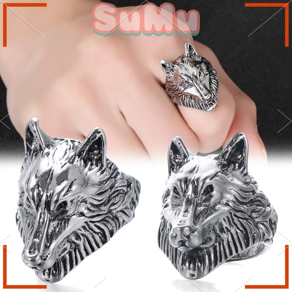 Nhẫn Thép Không Gỉ Phong Cách Hip Hop Punk Dành Cho Nam