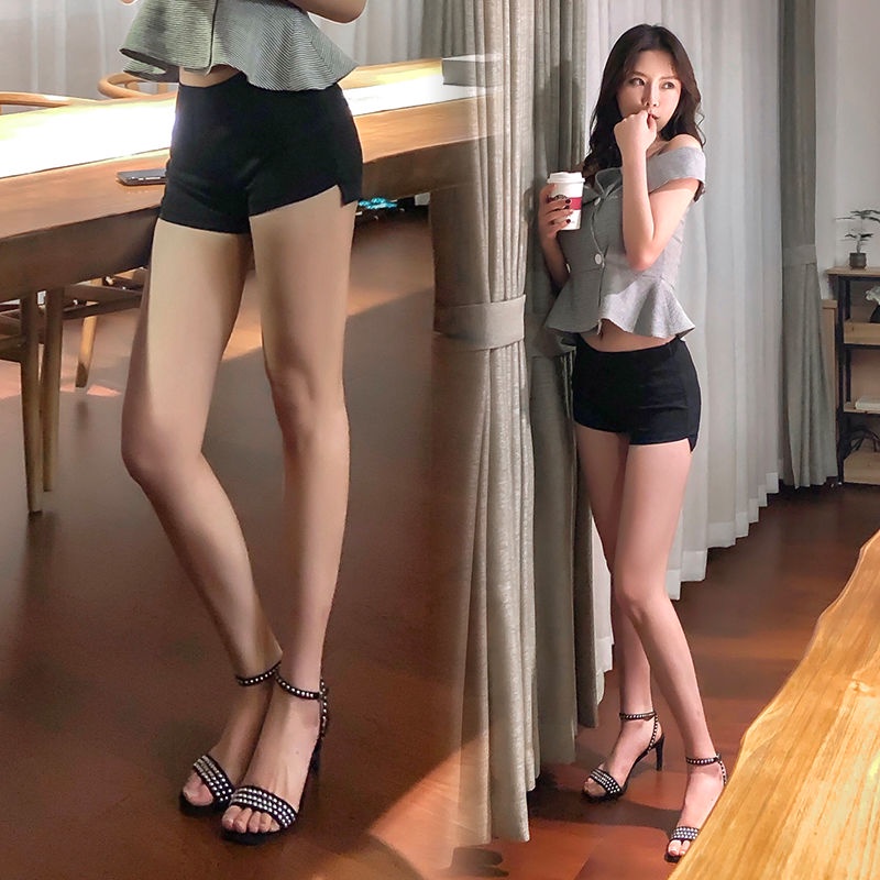 Quần Short Nữ Lưng Cao Màu Đen Phong Cách Hip Hop Đường Phố Mới