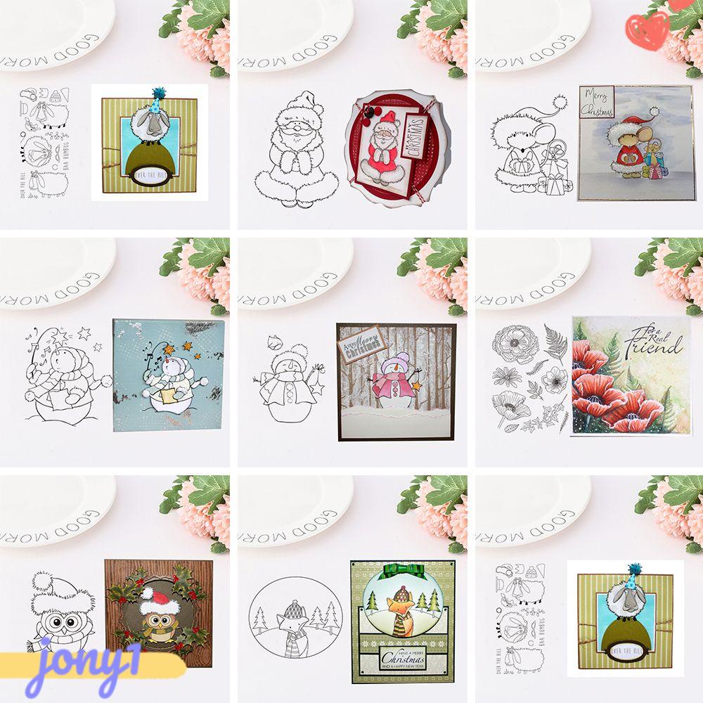 Con Dấu Silicone Trong Suốt Trang Trí Giáng Sinh