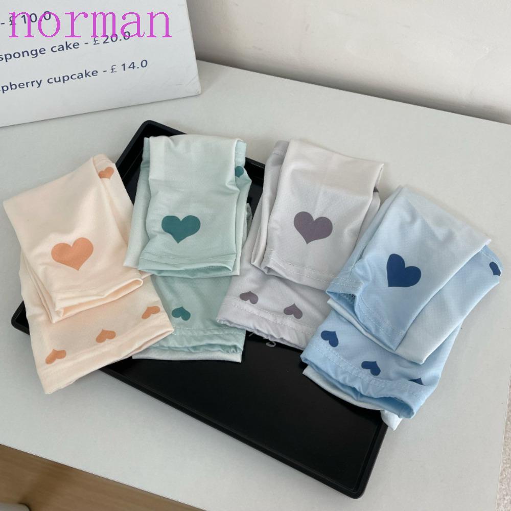 Norman Găng Tay Dài Thoáng Khí Mềm Mại Họa Tiết Trái Tim Màu Gradient Thời Trang Mùa Hè Cho Hoạt Động Thể Thao Ngoài Trời