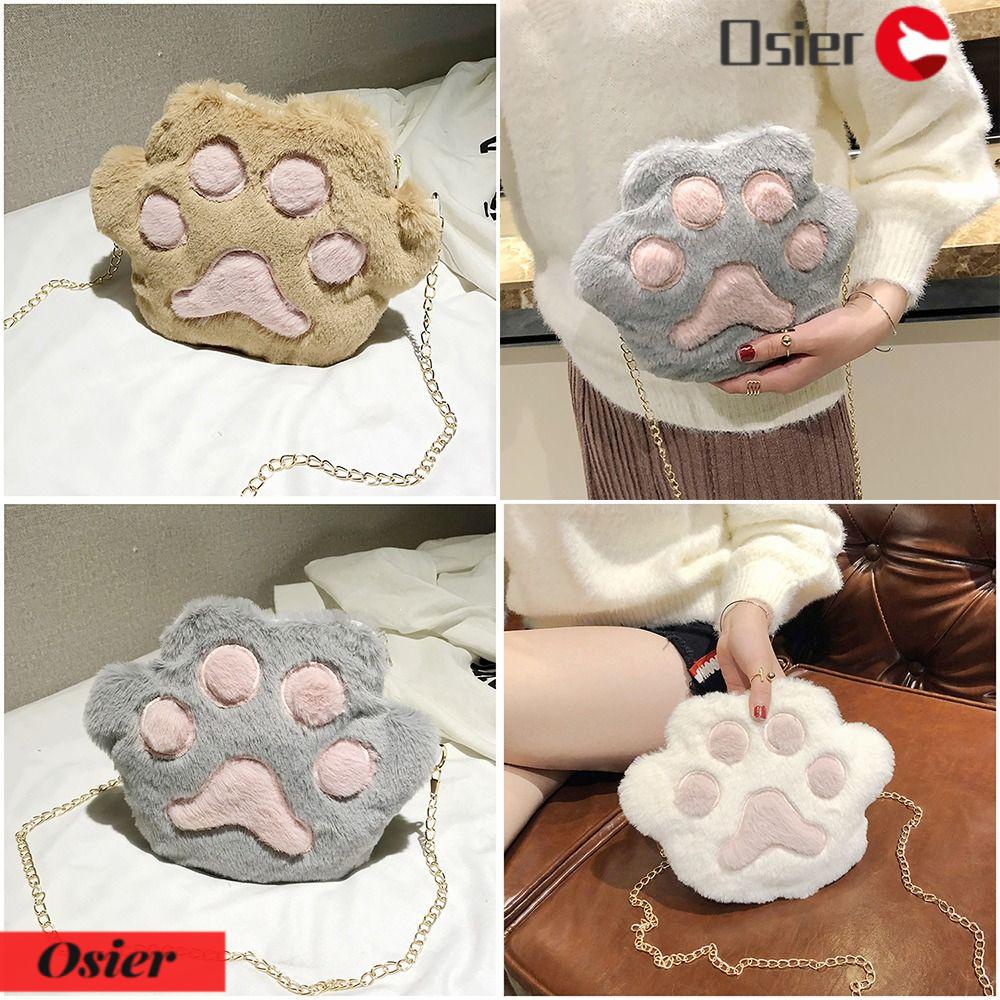 Túi Đeo Chéo Vai Kiểu Lông Giả Mềm Thời Trang 1 Cái