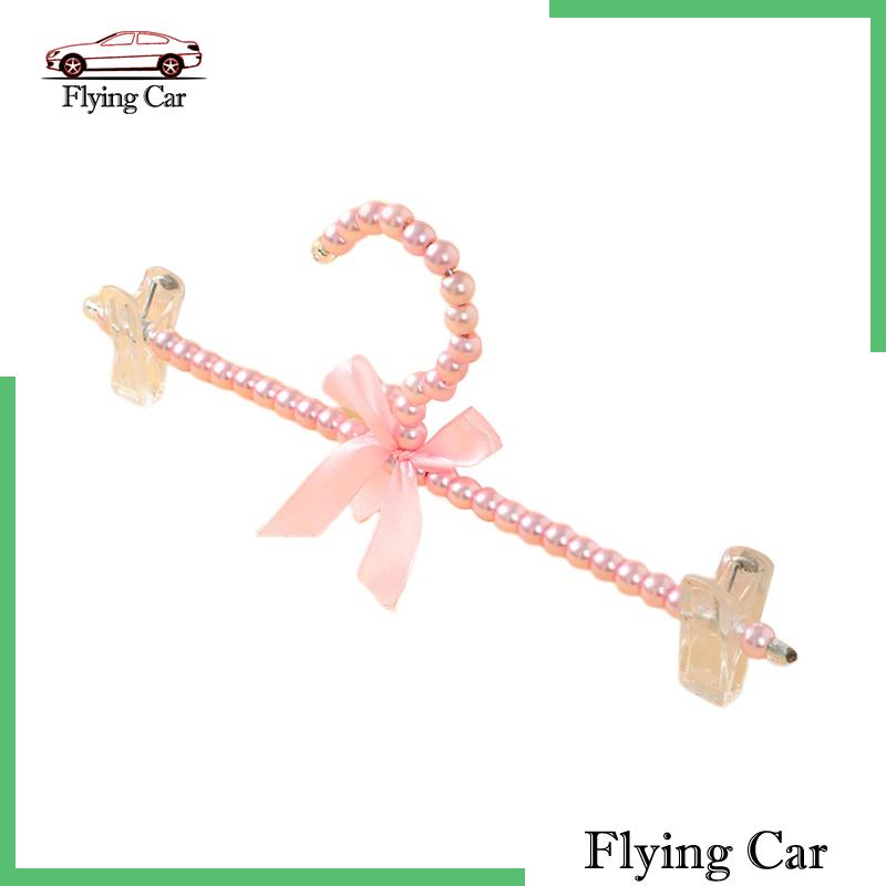 [Lzdjfmy2] Móc Treo Quần Áo Hình Nơ Đính Ngọc Trai Cho Cô Dâu Trong Tiệc Cưới