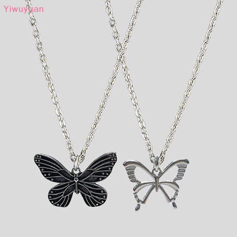 Vòng cổ Mặt Hình Bướm Rỗng Phong Cách Vintage Cho Nữ