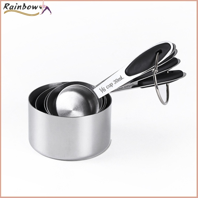 Bộ 10 Muỗng Đo Lường Bằng Thép Không Gỉ Cách Nhiệt Chống Trượt Tiện Dụng