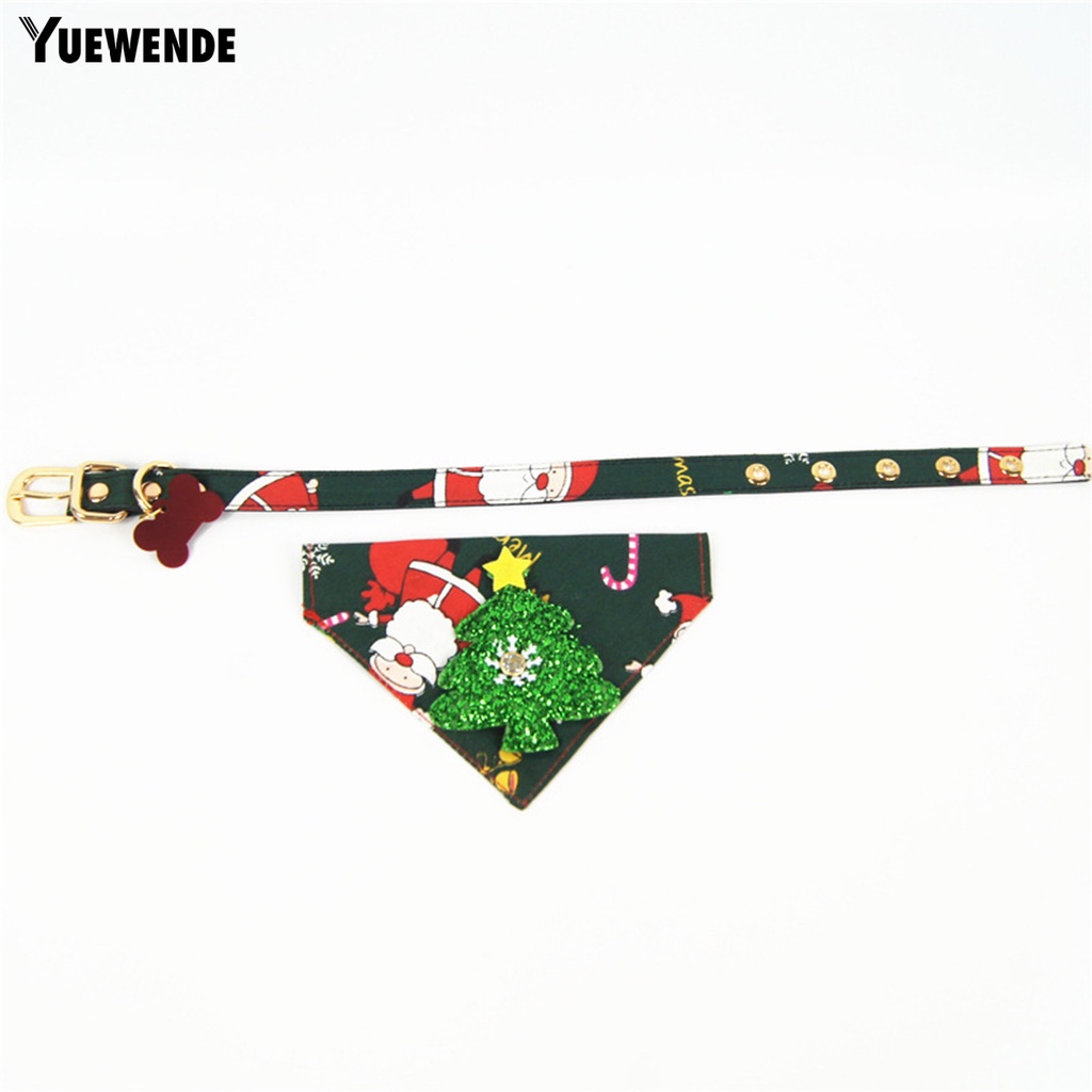 Yq.e Vòng Cổ Giả Da Hình Ngôi Sao Giáng Sinh Có Thể Điều Chỉnh Trang Trí Trong Nhà Cho Thú Cưng