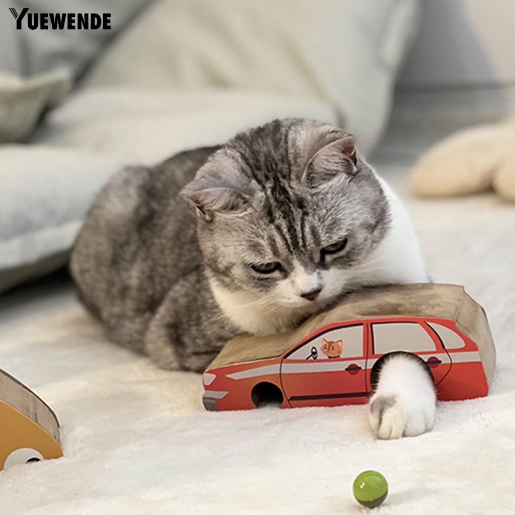 Yq.e Đồ Chơi Bóng Lăn Bằng Giấy Mã Não Chống Mài Mòn Có Thể Thay Đổi Hình Dạng Thuận Tiện Cho Mèo