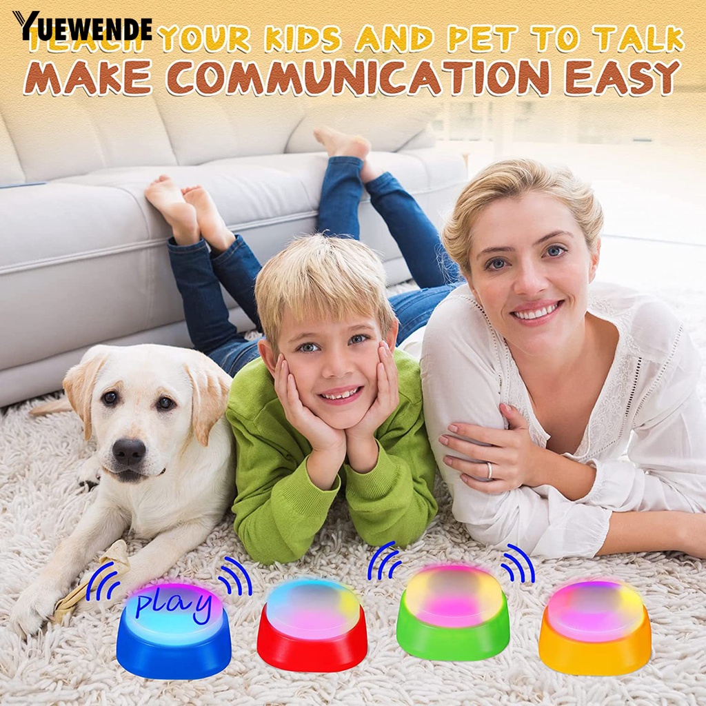 Yq.e Hộp Âm Thanh Đồ Chơi Tương Tác Với Thú Cưng Có Nút Nhấn