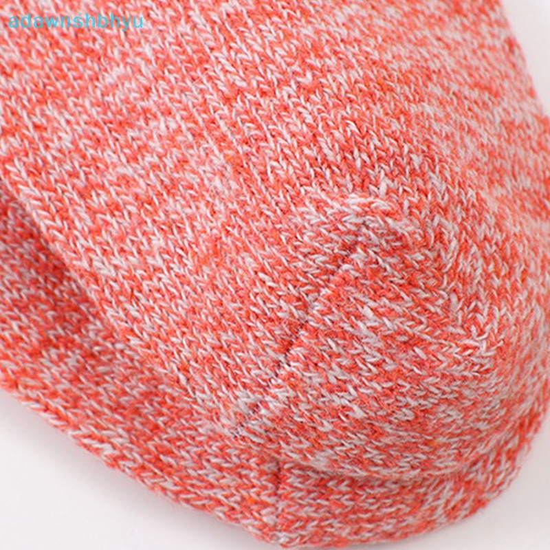 1 Đôi Tất Len Cotton Dày Giữ Ấm Mùa Đông Màu Trơn Chất Lượng Cao