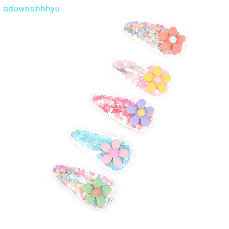 Set 5 Kẹp Tóc Mái Hình Động Vật / Trái Cây / Cát Lún Lấp Lánh Dễ Thương Cho Bé VN