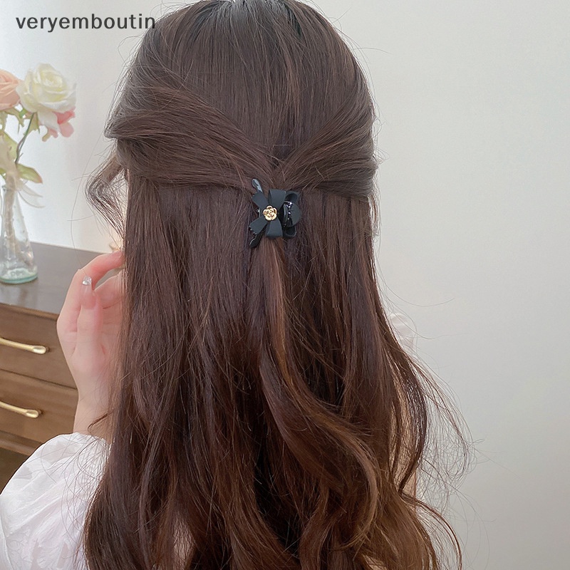 Kẹp Tóc Nơ Mini Màu Đen Thời Trang 2023 Cho Nữ