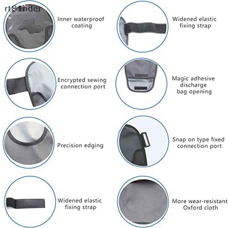 Rt 1 Vỏ Bọc Túi Ostomy Dễ Lau Chùi Chống Thấm Nước Có Thể Giặt Sạch