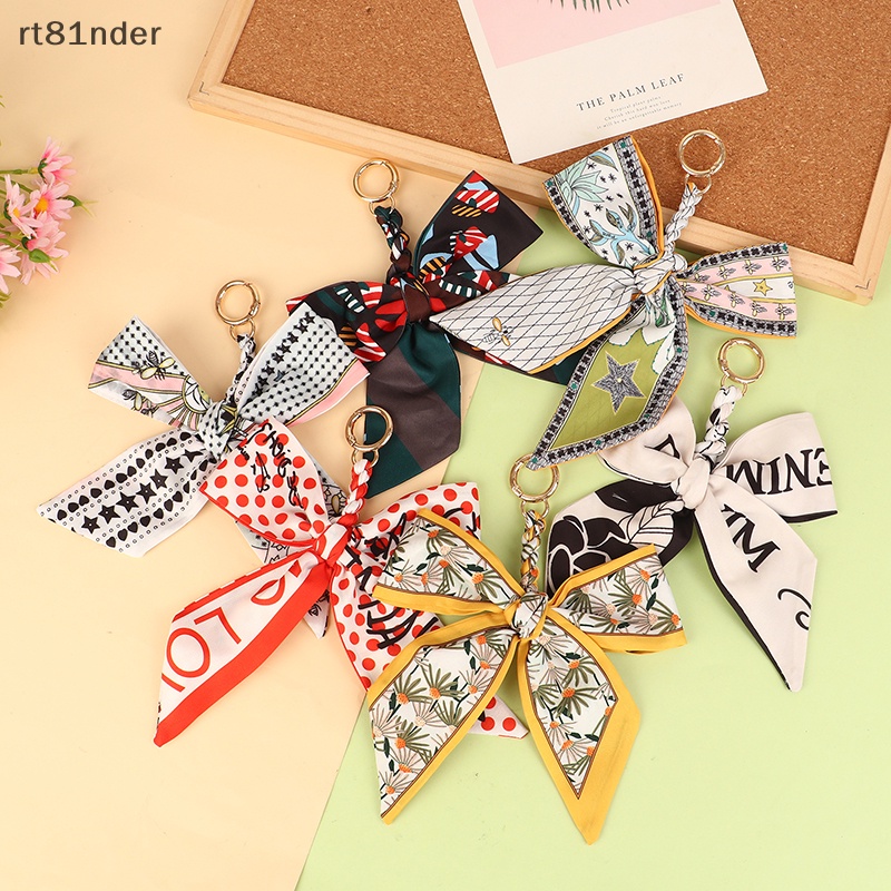 Rt Móc Khóa Khăn Quàng Cổ Lụa Mềm Thắt Nơ Phụ Kiện Túi Xách n