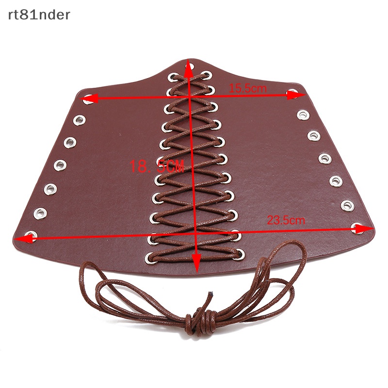 Rt Vòng Tay Giả Da Bản Rộng Cột Dây Hóa Trang Phong Cách Steampunk Cho Nam Và Nữ