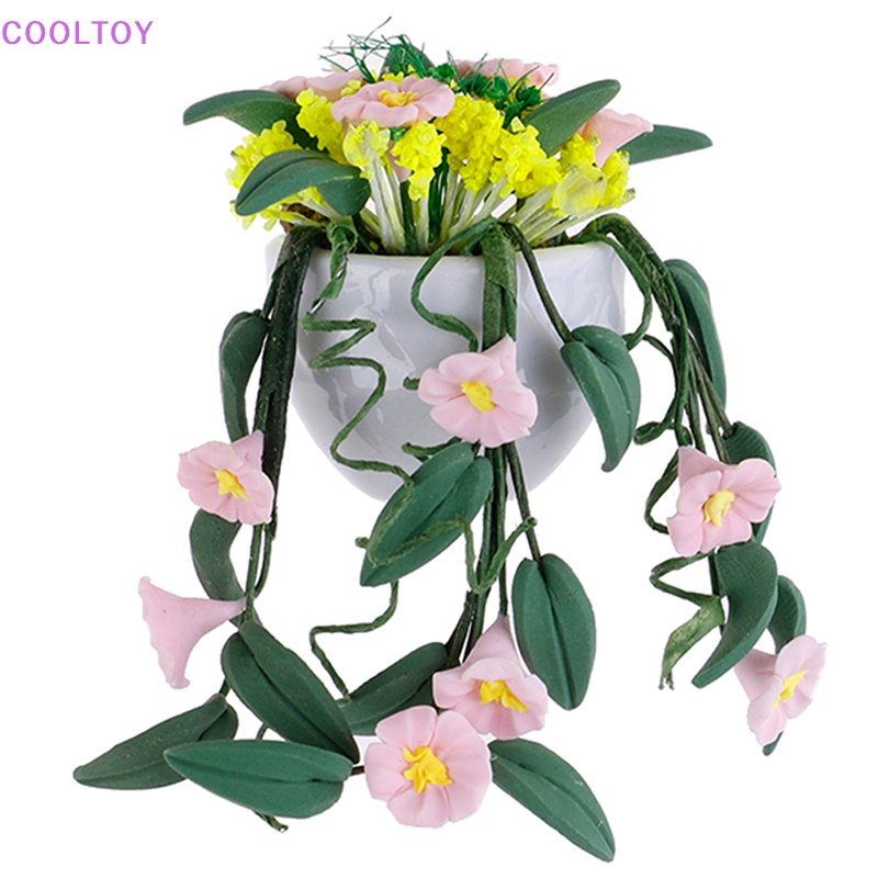 1 Chậu Hoa Mini Trang Trí Nhà Búp Bê Tỉ Lệ 1: 12