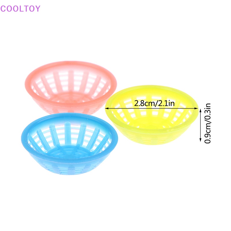 Set 3 Rổ Đựng Thực Phẩm Tỉ Lệ 1: 12 Trang Trí Nhà Búp Bê