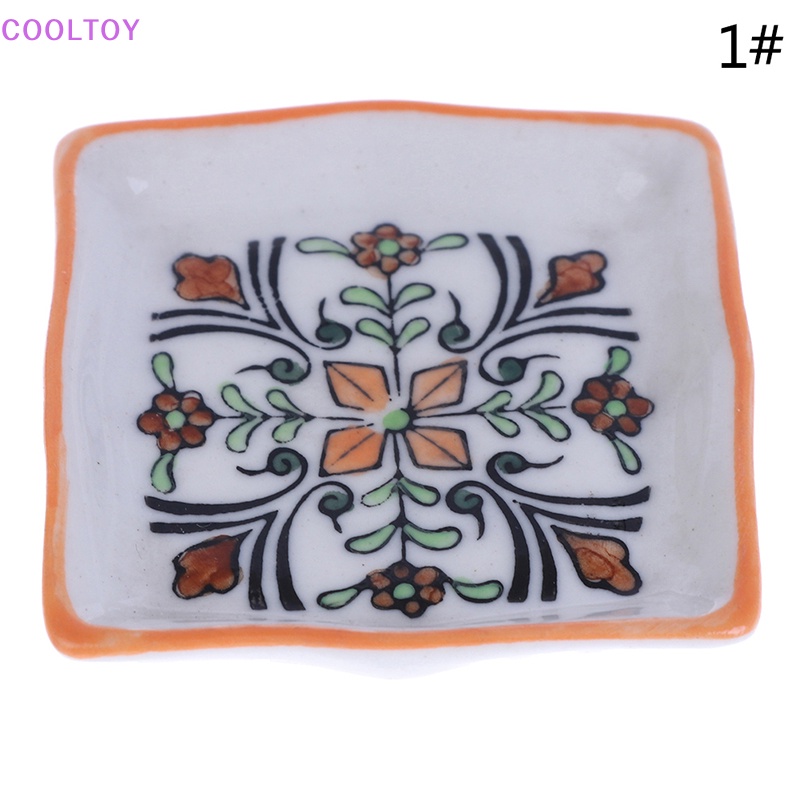 Đĩa Sứ 5CM Mini Đựng Thức Ăn Đồ Chơi Cho Nhà Búp Bê