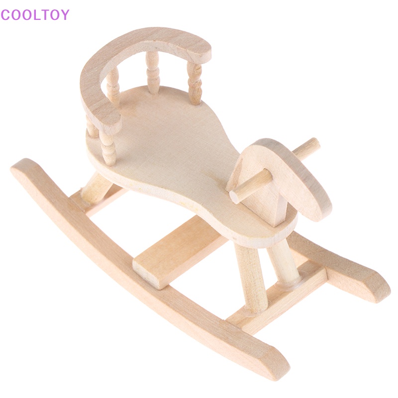 Mô Hình Ghế Ngựa Bập Bênh Tỉ Lệ 1 / 12 Trang Trí Nhà Búp Bê