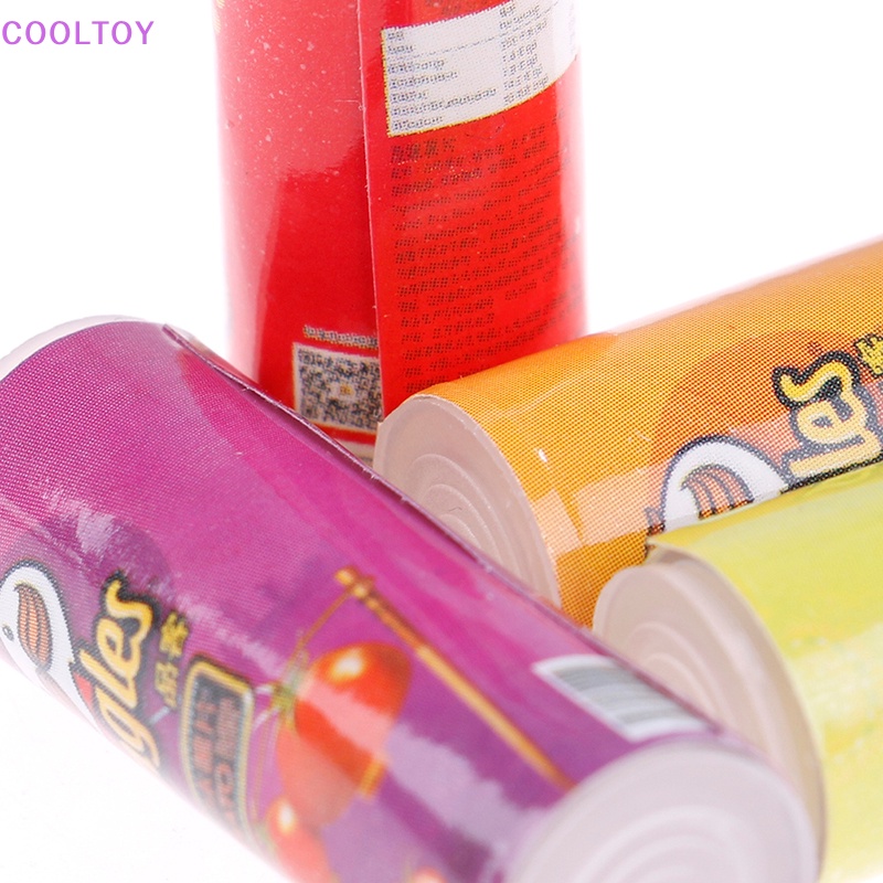 Cooltoy set 4 Bình Đựng Khoai Tây Chiên Tỉ Lệ 1: 12 Trang Trí Nhà Búp Bê