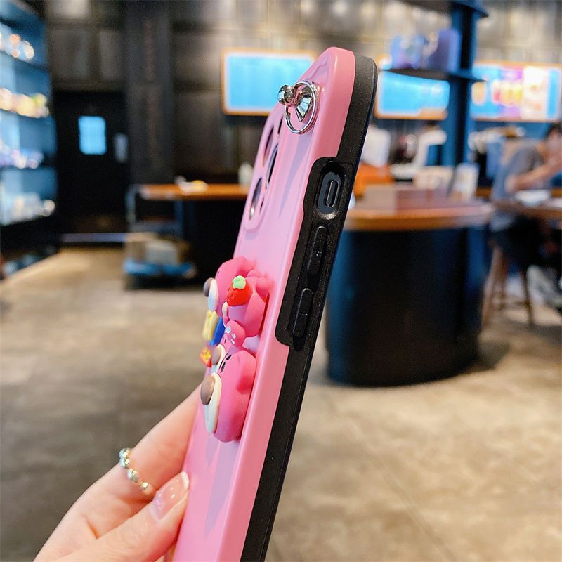 Ốp Điện Thoại Hình Ba Chiều Có Dây Đeo Cho iPhone 12 / 12 Pro / 11 Pro Max / XS Max / X / XS / 7Plus / 8Plus / SE 2020