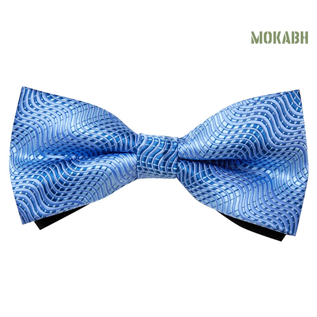 Cà Vạt Nơ Màu Trơn Hai Lớp Họa Tiết Thời Trang Có Thể Điều Chỉnh Cho Nam