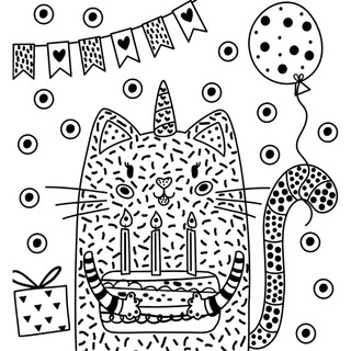 My Magic Painting Book: Caticorns