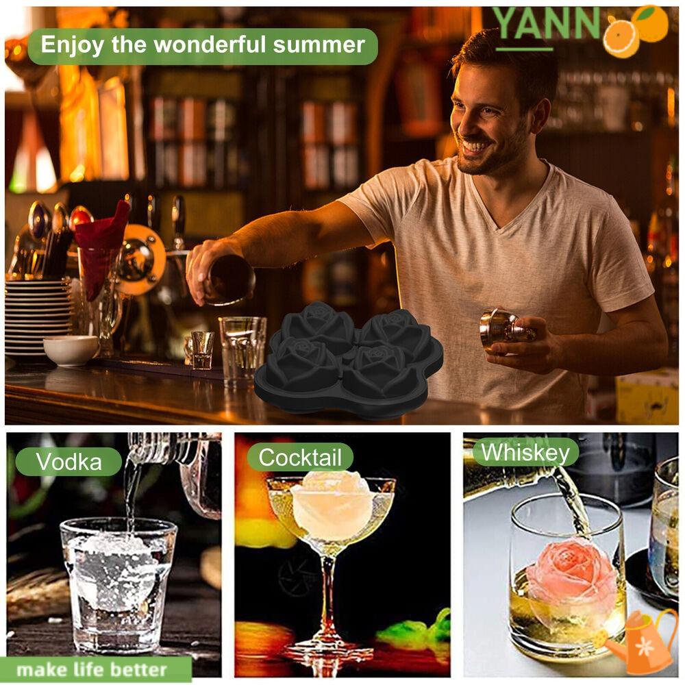 Khuôn Silicone Làm Đá Viên / Cocktail 1 Ngăn Tiện Lợi