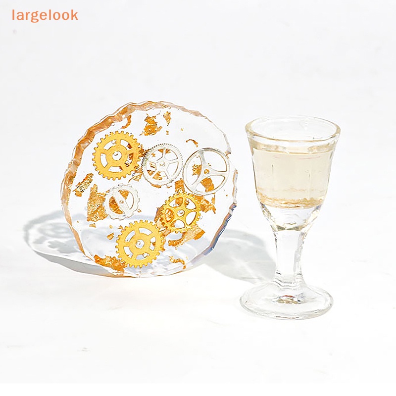 Khuôn Silicone Làm Đế Lót Ly Hình Tròn 8 Ngăn DIY