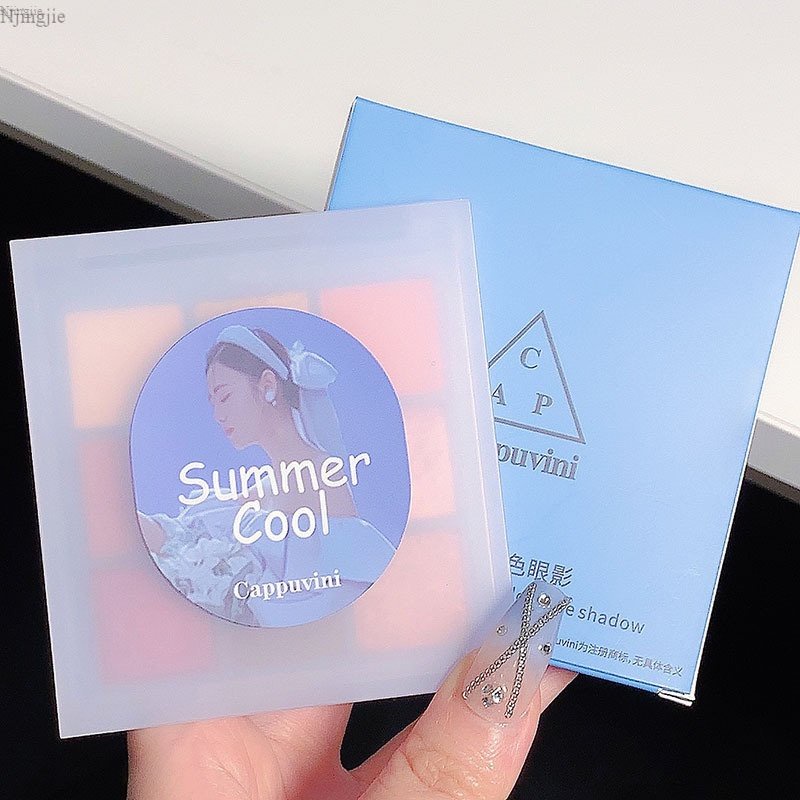 Bảng Phấn Mắt CAPPUVINI Màu Sắc Tươi Tắn Dễ Phối Dễ Sử Dụng