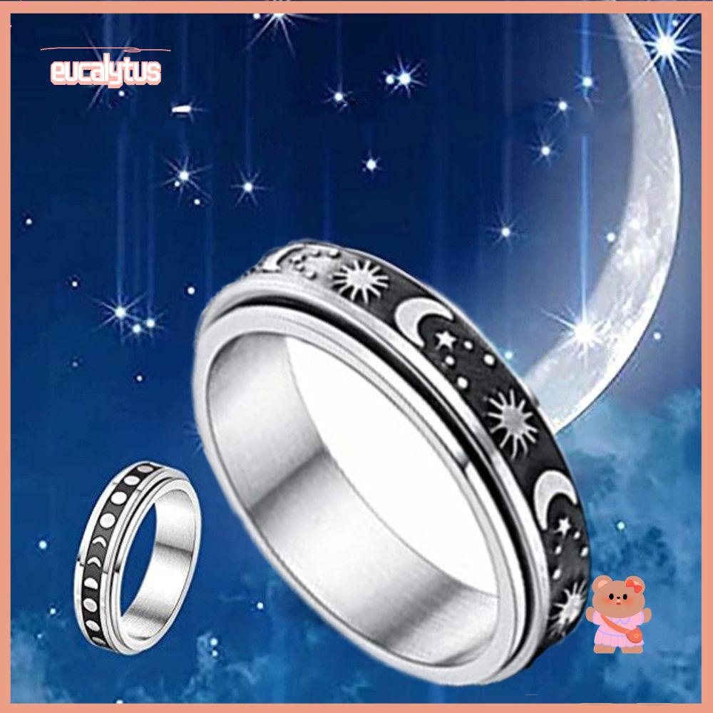 Nhẫn Hình Mặt Trăng Và Ngôi Sao Cho Nam Và Nữ