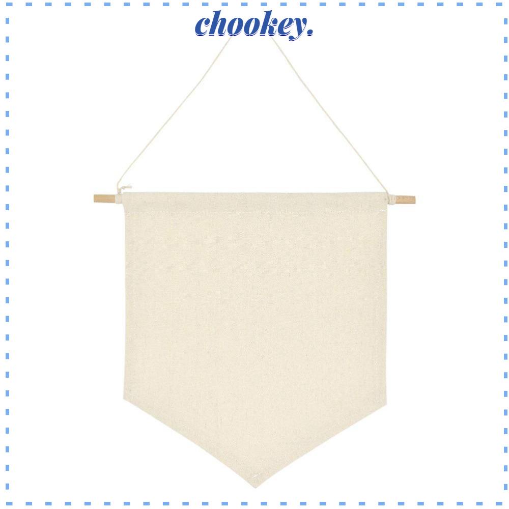 CHOOKEY Set 4 Biểu Ngữ Treo Tường Trang Trí Bằng Vải Canvas Kèm 4 Nút
