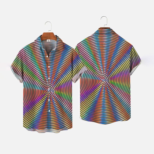 Áo Sơ Mi Nam Ngắn Tay In Họa Tiết 3D Phong Cách Hawaii Thời Trang Mùa Hè 2023